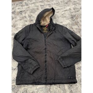 Element Wolfeboro Collection Authentech Black Sherpa Hooded Jacket Mens XL